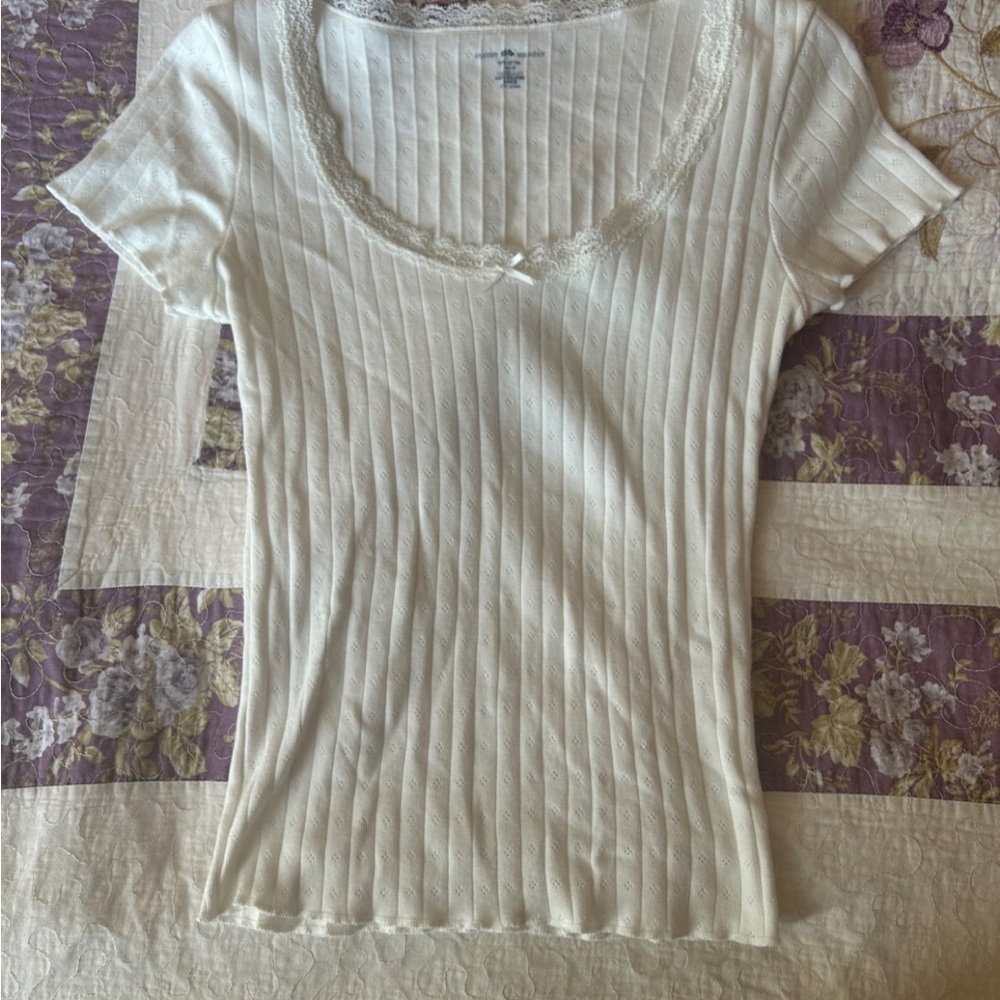 Mckenna Eyelet Bow Top